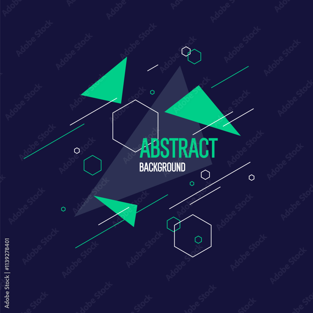 Poster composition with geometric shapes. abstract background for design. a template for advertising in a m