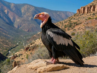 California Condor (Gymnogyps californianus) – The largest North American land bird, critically endangered and found in the southwestern U.S.