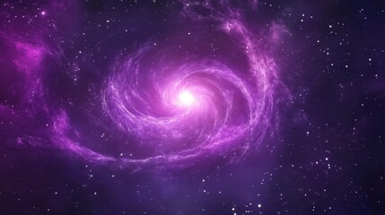Glowing Fractal Spirals in Cosmic Digital Art