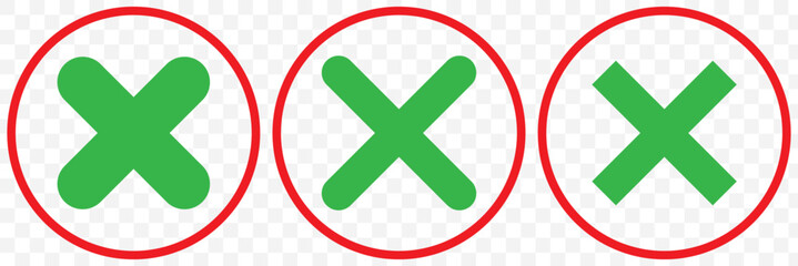 Obraz premium Cross icon. Cross Mark sign symbol. eps 10.