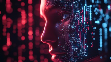 A man security analyst explores the use of artificial intelligence in cybersecurity, highlighting how AI detects and prevents cyber threats