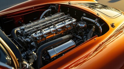 Obraz premium sports car engine