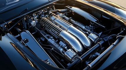 Obraz premium sports car engine