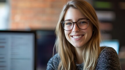 A woman developer creates innovative cybersecurity tools for the Internet of Things, protecting connected devices from evolving threats