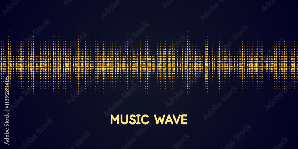 Poster an abstract graphic element for design. the illustration consists of round particles.