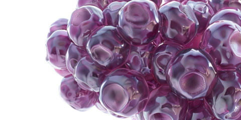 Abstract Purple Cells Structure