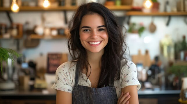 A woman researcher integrates IoT in retail, improving inventory management and customer experiences