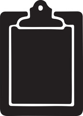 clipboard icon silhouette design vector art illustration