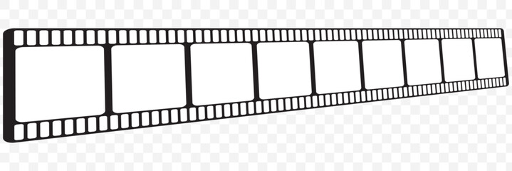 slide filmstrip. long 35mm filmstrip or border with empty frames. eps 10.