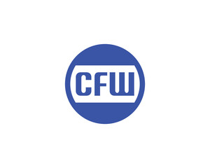 CFW logo design vector template. CFW