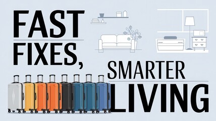 Fototapeta premium Streamlined Solutions for Smarter Faster Paced Living with Minimalist Design and Innovative