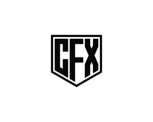 CFX Logo design vector template. CFX