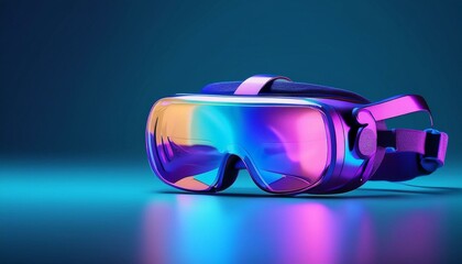 3D illustrations from consumer and future technology concepts: Augmented reality glasses, user interface holograms.