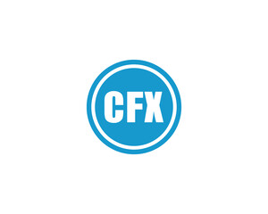Obraz premium CFX Logo design vector template. CFX