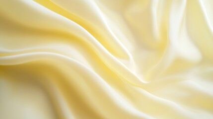 Fototapeta premium Smooth, Luxurious Cream Silk Fabric Drape - Elegant Texture Background