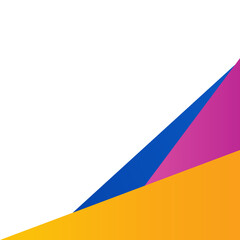 Colorful Gradient Geometric Corner