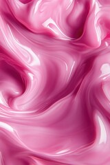 Fototapeta premium Pink liquid texture close-up