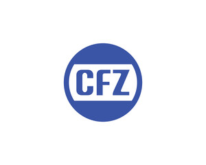 CFZ logo design vector template. CFZ