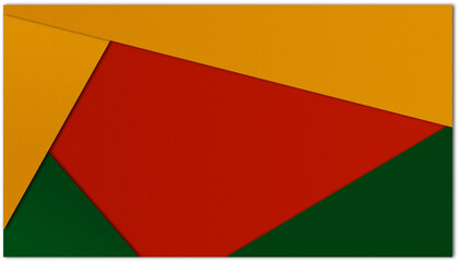 Black history month paper cut color background, african flag colors, icon of african american colors red yellow green black texture background, vector illustratioin