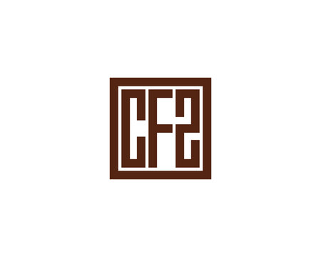 CFZ logo design vector template. CFZ