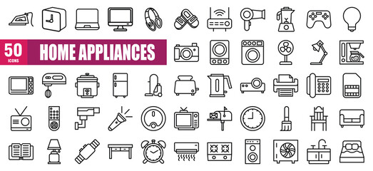 Home Appliances icon set