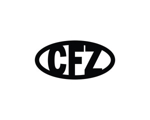 CFZ logo design vector template. CFZ