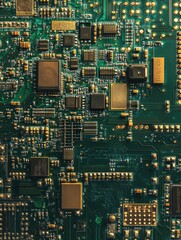 Computer Motherboard Close-Up