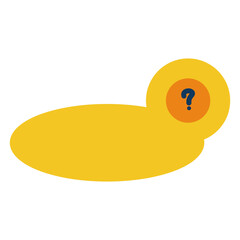 Question box template vector illustration