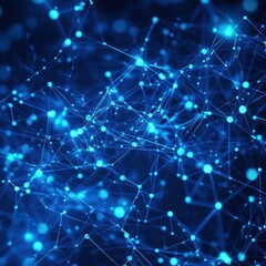 Fototapeta premium Abstract Blue Network