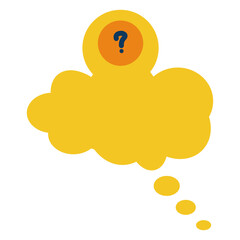 Question box template vector illustration