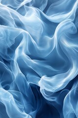 Fototapeta premium Light Blue Digital Background with Abstract Flow, Generative AI