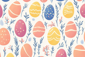 easter eggs pattern