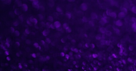 Defocused violet. Glimmering surface. Iridescent flare twinkle atmospheric shiny background with...