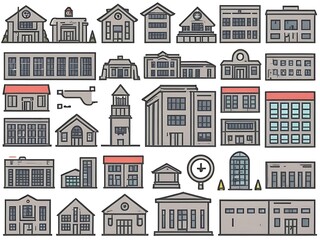 set of houses