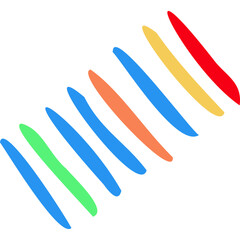 Colorful Abstract Line Design, rainbow stripes