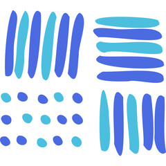 Abstract Blue Patterns Graphic Design