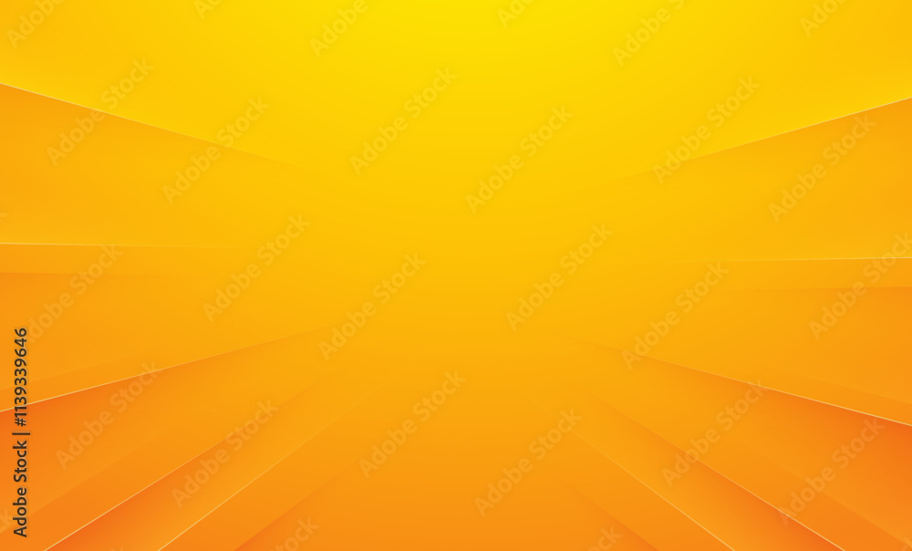 Canvas Prints abstract converging orange geometric lines.