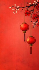 background illustration for beautiful Chinese New Year