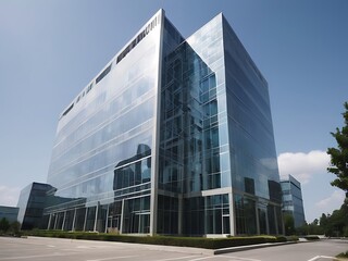 Obraz premium modern office building with sky
