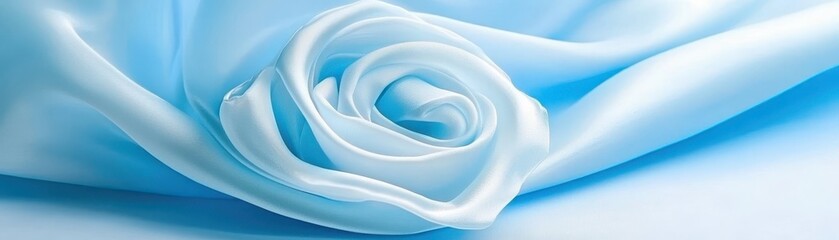 Obraz premium Vibrant blue rose in exquisite detail, a stunning closeup on white 
