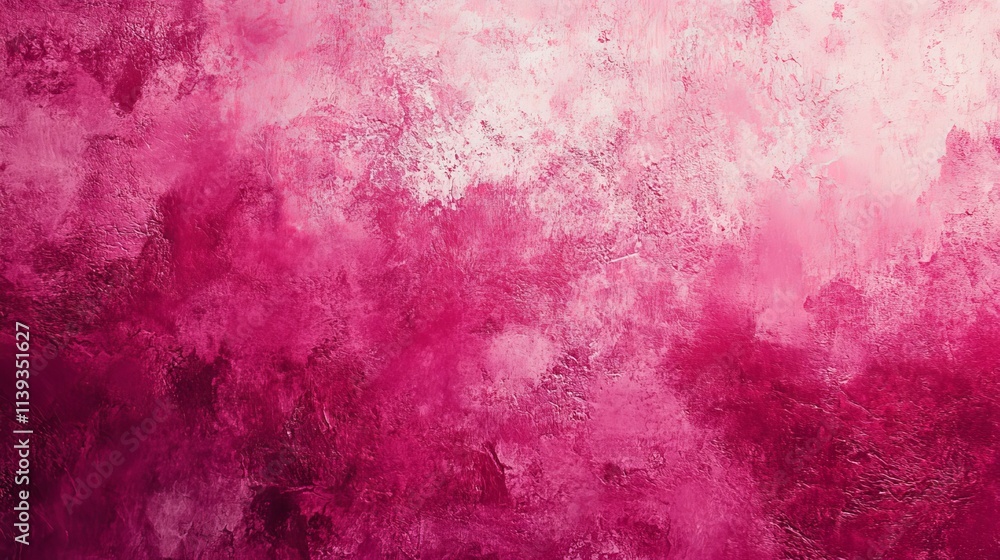 Poster close-up shot of abstract pink grunge texture background, distressed surface with rough patterns and