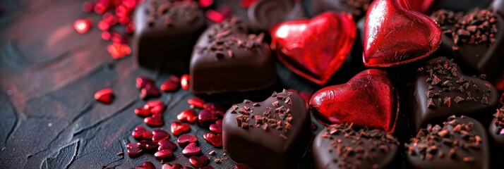 Delicious Heart-Shaped Chocolates for Valentine's Day