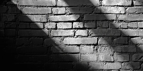 Black and White Brick Wall