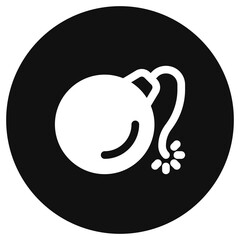 Editable bomb, explosive vector icon. Video game, game elements. Part of a big icon set family. Perfect for web and app interfaces, presentations, infographics, etc