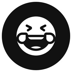 Editable laughing-out-loud expression emoticon vector icon. Part of a big icon set family. Part of a big icon set family. Perfect for web and app interfaces, presentations, infographics, etc