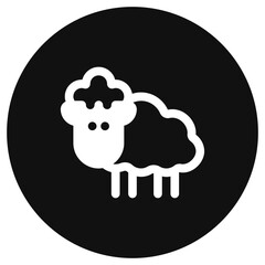 Editable sheep, ewe, lamb vector icon. Animal, farm, livestock. Part of a big icon set family. Perfect for web and app interfaces, presentations, infographics, etc