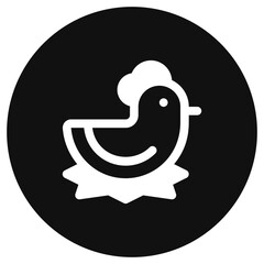 Editable hen, chicken vector icon. Animal, farm, livestock. Part of a big icon set family. Perfect for web and app interfaces, presentations, infographics, etc