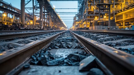 Naklejka premium Raw materials are delivered on time, ensuring uninterrupted production for large-scale projects
