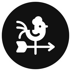 Editable weather vane vector icon. Farm, building, structure. Part of a big icon set family. Perfect for web and app interfaces, presentations, infographics, etc