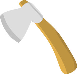 Axe illustration. Axe icon. Hunting equipment.